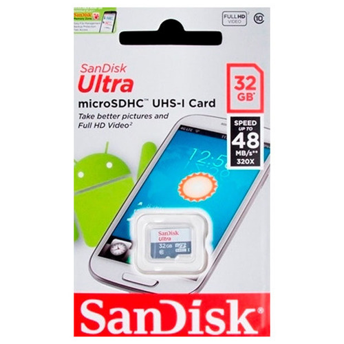 Карта памяти на 32 Гб SanDisk microSD (class 10) фото 